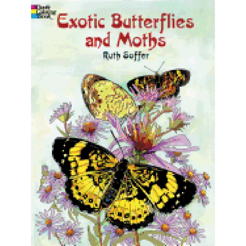 Exotic Butterflies and Moths Dover Coloring Book