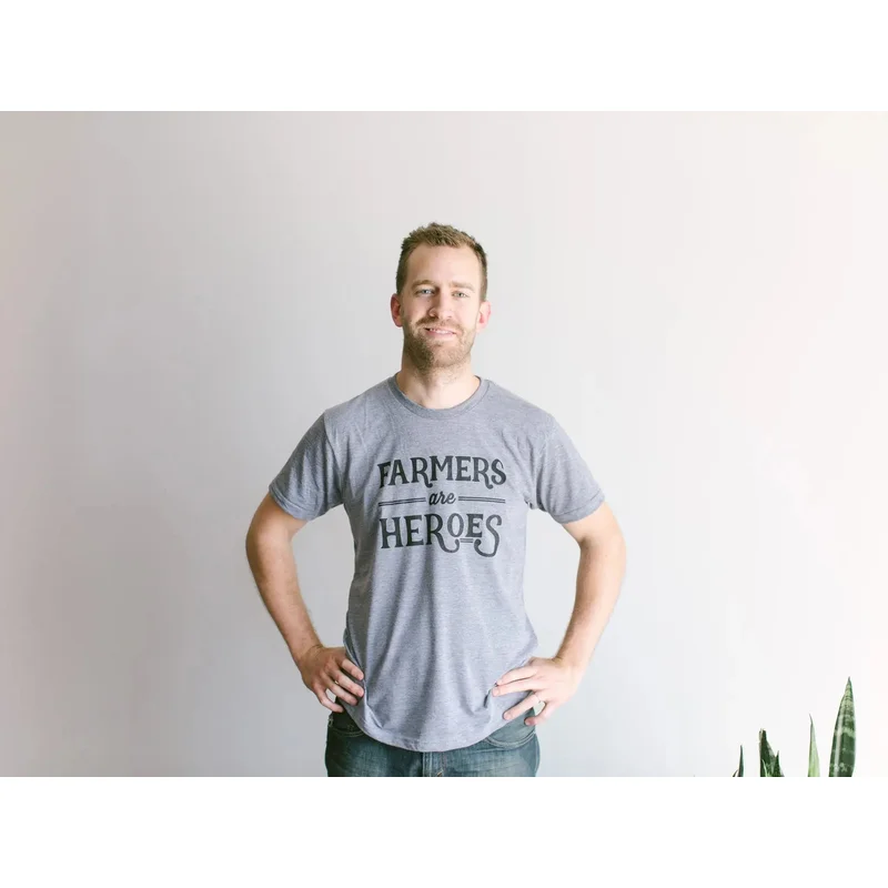 Farmers Are Heroes Adult Tee
