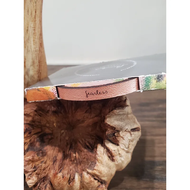 Fearless- Leather Bracelet
