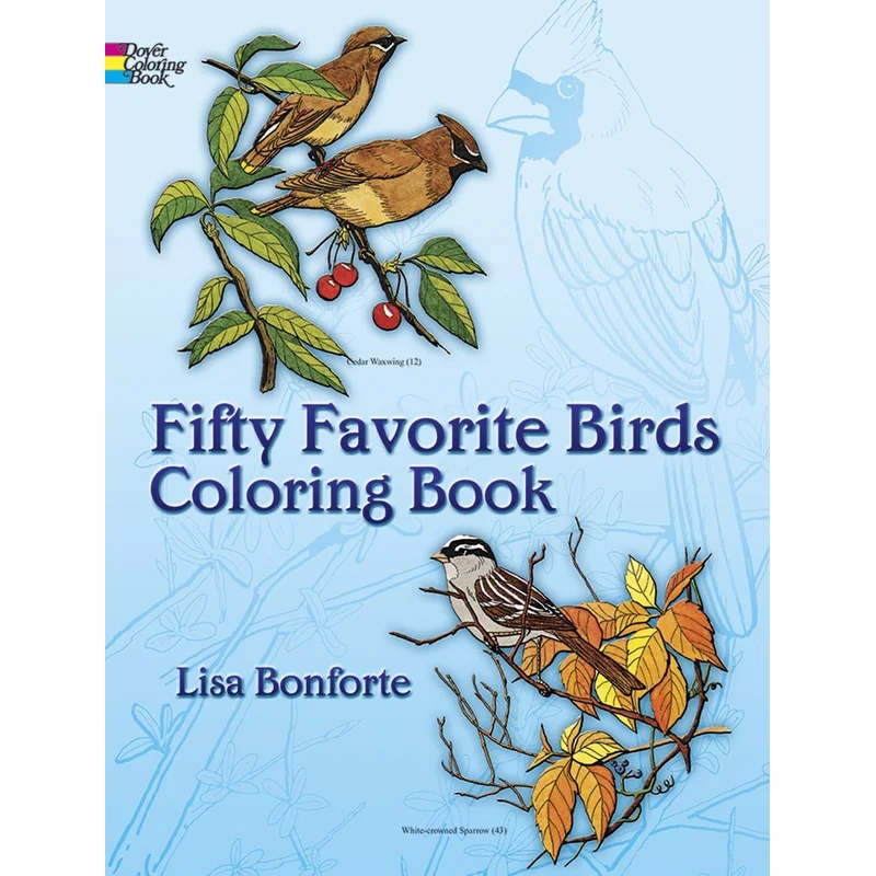 Fifty Favorite Birds Coloring Book (Dover Nature Coloring Book)