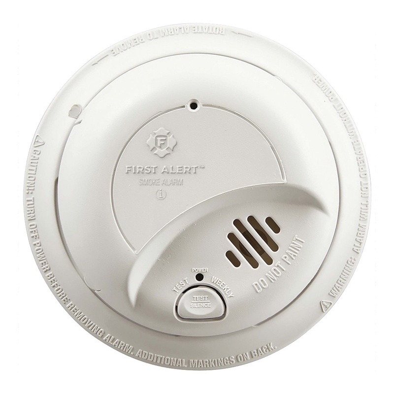 FIRST ALERT 1039809 Smoke Alarm With Battery Backup, 9 V Battery Power Source, Ionization, Photoelectric Sensor