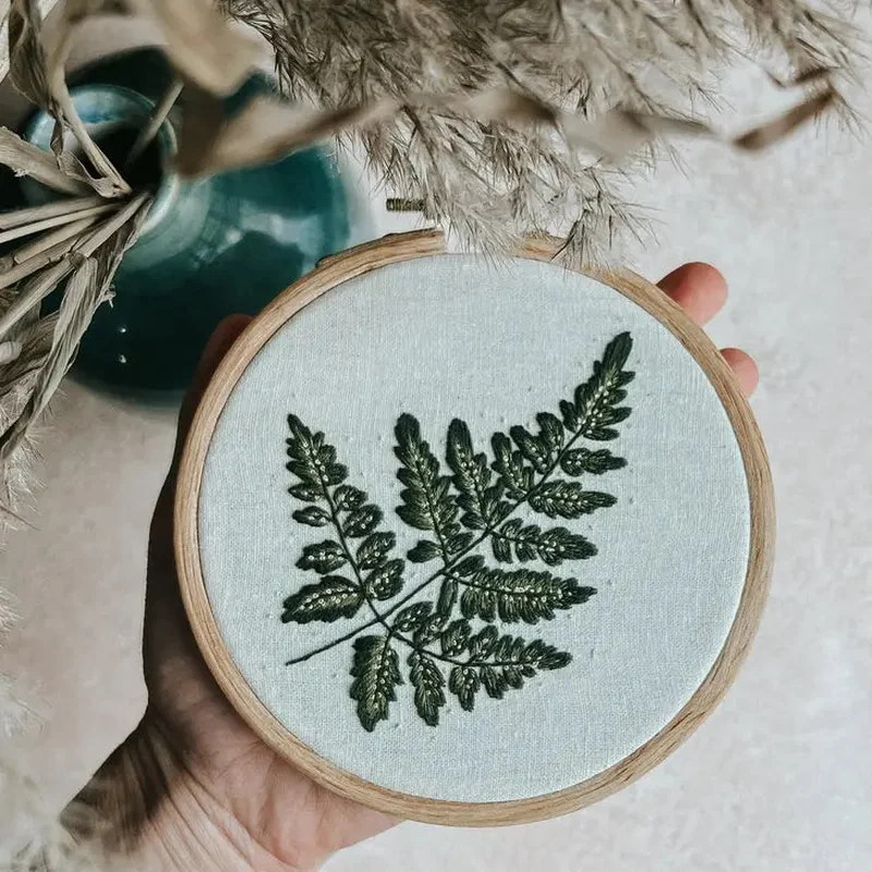 Forest Fern Embroidery Kit