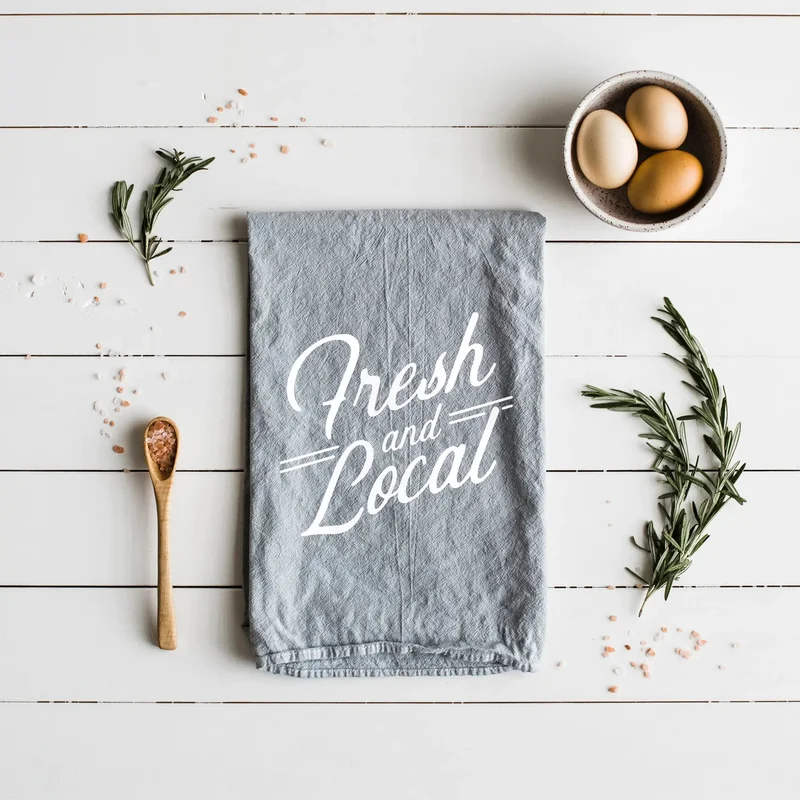 Fresh and Local Tea Towel