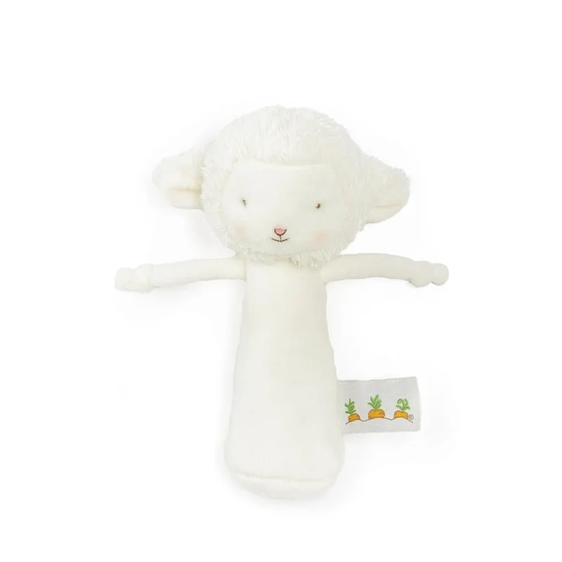Friendly Chime Rattle – White Lamb