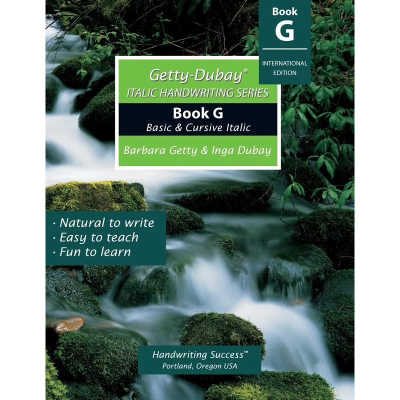Getty-Dubay Italic Handwriting Series: Book G (International) by Barbara Getty & Inga DuBay