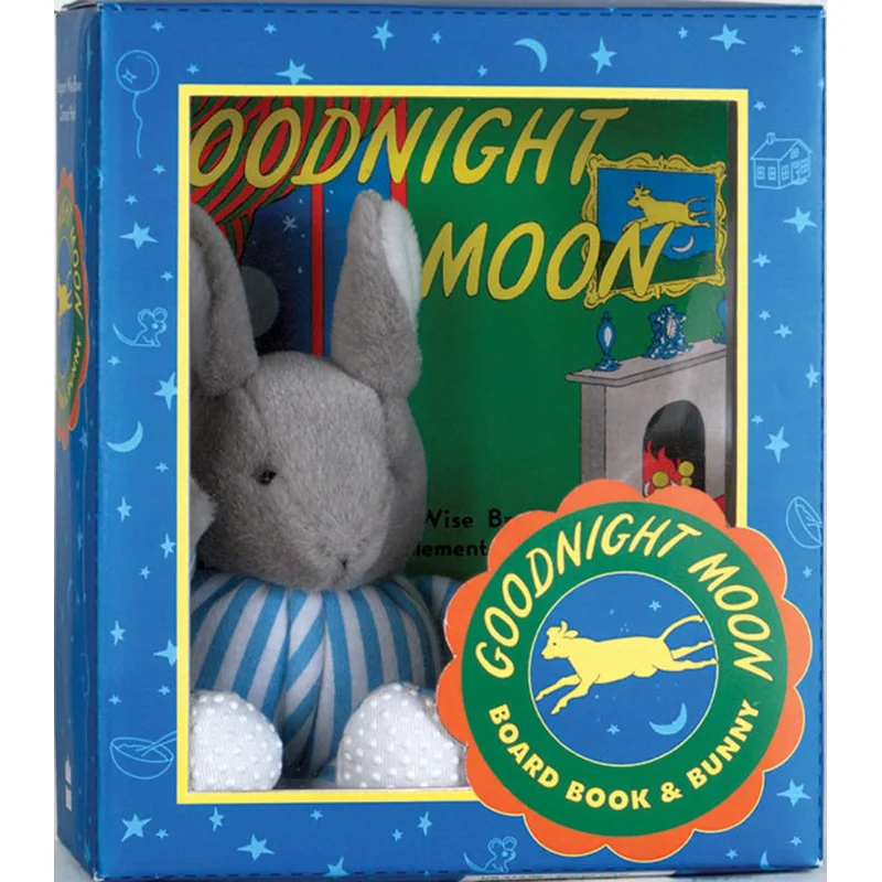 Goodnight Moon Board Book and Bunny Plush by Margaret Wise Brown, Clement Hurd