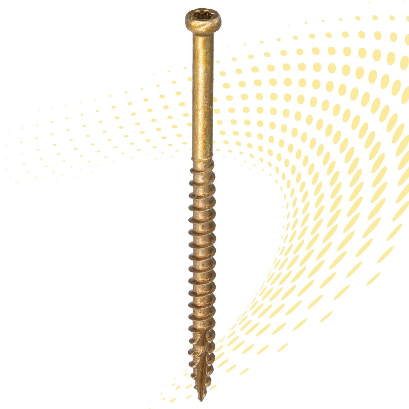 GRK FASTENERS Fin/Trim 17728 Finishing Screw, #8 Thread, Recessed Star Drive, T10 Drive, Trim Head, 2 in OAL, Steel