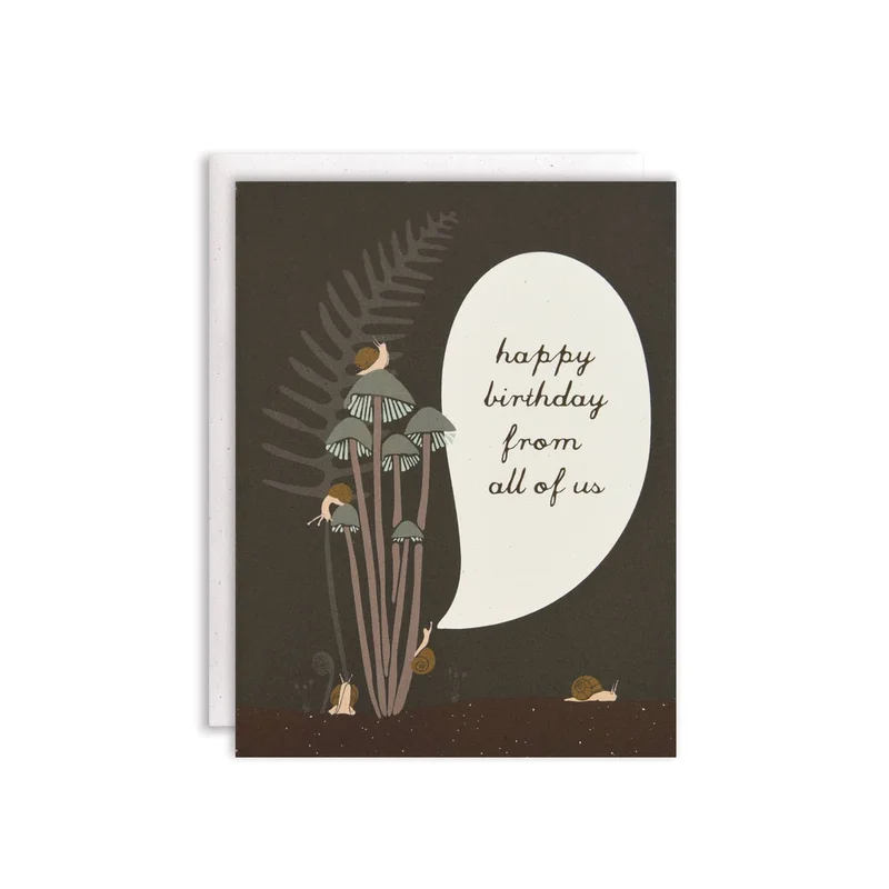 “Happy Birthday from All of Us!” Birthday Snails Card