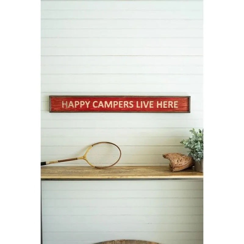 “Happy Campers Live Here” Sign
