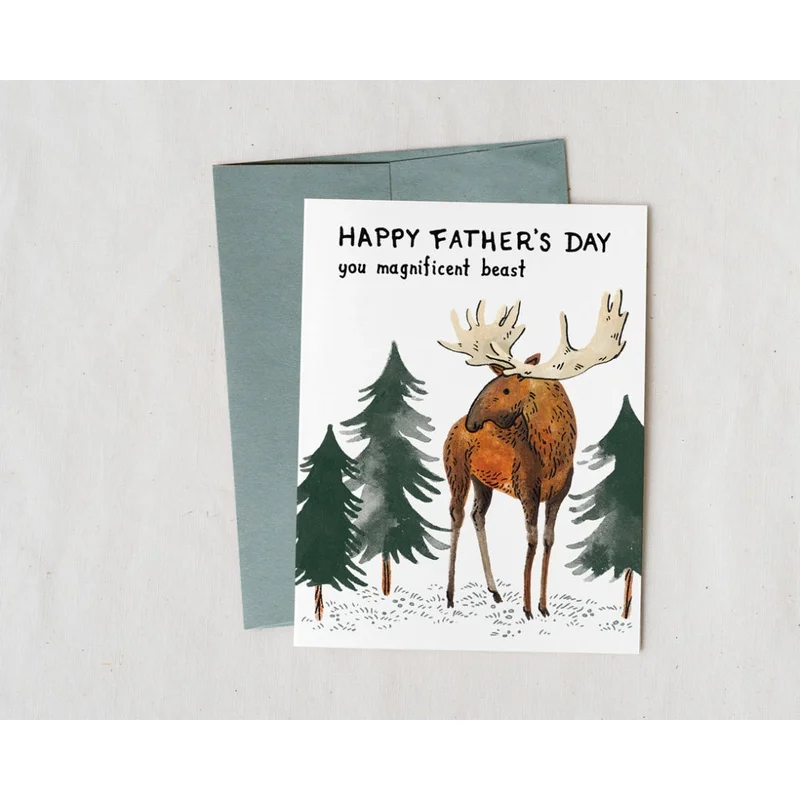 Happy Fathers Day Magnificent Beast Card