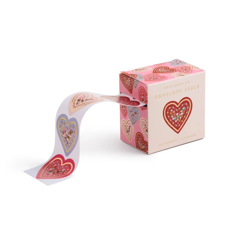 Hearts Valentine’s Day Envelope Seals