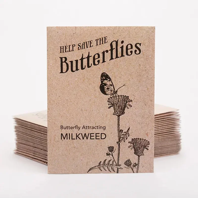 Help Save the Butterflies – Milkweed Mix Seed Packets