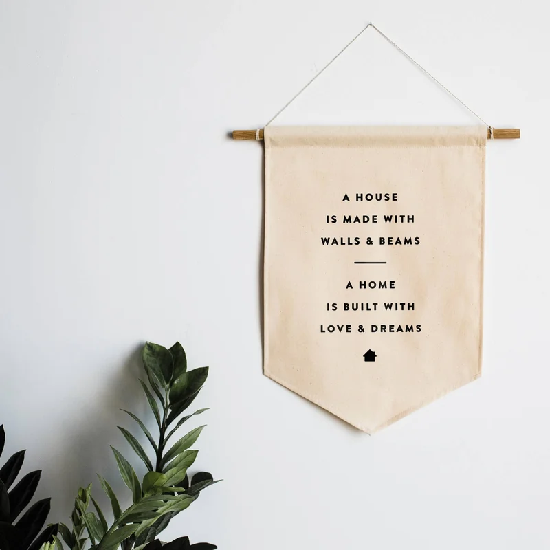 House and Home Canvas Banner