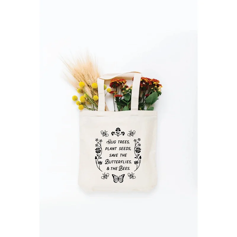 Hug Trees Plant Seeds Tote Bag