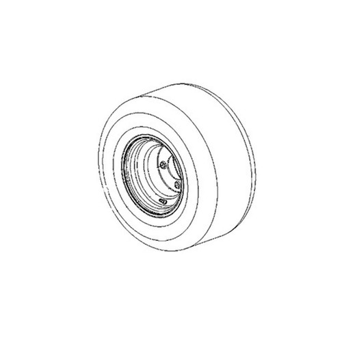 538672601 Wheel Carlstar 18X8.5 14Ga Sil Husqvarna Genuine OEM Part - SUPERSEDED FROM 590486701, 590486702