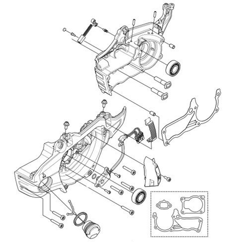 Husqvarna 546058801 Crankcase Asy Lrg Sms