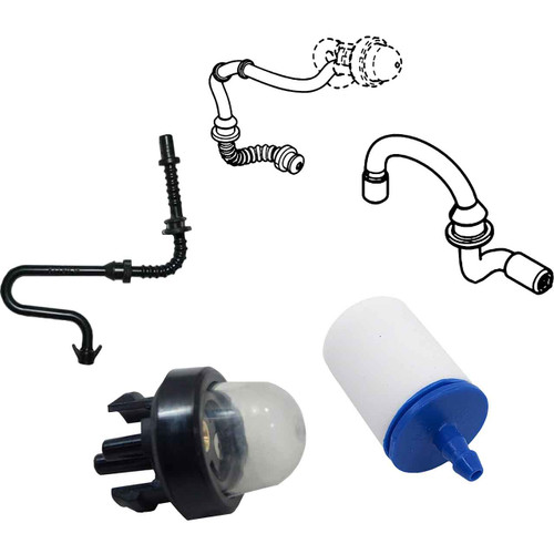 HUSQVARNA 592XP FUEL FILTER-GROMMET-LINES PRIMER BULB KIT OEM