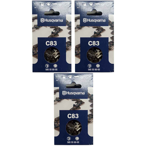 HUSQVARNA Chains - X -CUT C83 ,32"BAR, 105 DRIVE LINKS, .050"GAUGE, 3/8"- 3 PACK