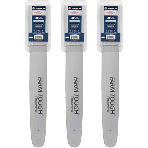 HUSQVARNA Guide Bar- Laminated ,20"BAR, 80 DRIVE LINKS, .050"GAUGE, .325"- 3 PACK