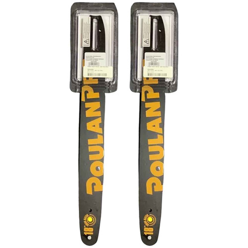 HUSQVARNA Guide Bar- Standard ,18"BAR, 62 DRIVE LINKS, .050"GAUGE, 3/8"- 2 PACK