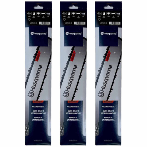 HUSQVARNA Guide Bar- X -Force ,16"BAR, 66 DRIVE LINKS, .050"GAUGE, .325"- 3 PACK