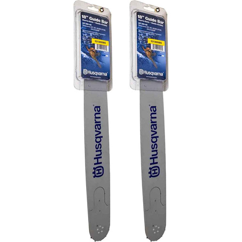 HUSQVARNA Guide Bar- X -Force XT ,18"BAR, 68 DRIVE LINKS, .050"GAUGE, 3/8"- 2 PACK