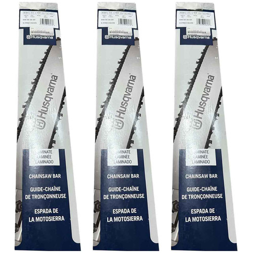 HUSQVARNA Guide Bar- X -Precision ,14"BAR, 59 DRIVE LINKS, .043"GAUGE, .325"- 3 PACK