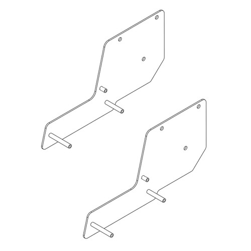 Husqvarna OEM BRACKET SIDE, RT ORANGE 586560201 (2 Pack)