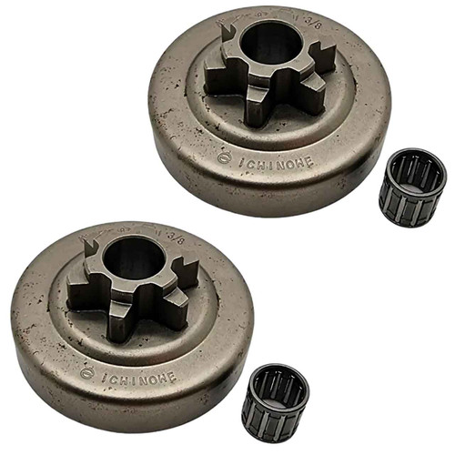 Husqvarna OEM CLUTCH DRUM ASSY 3/8 6 TOOTH 501290501 (2 Pack)