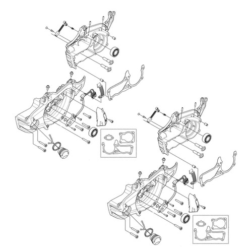 Husqvarna OEM CRANKCASE ASY LRG SMS 546058801 (2 Pack)
