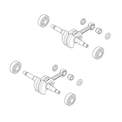 Husqvarna OEM CRANKSHAFT 523340301 (2 Pack)