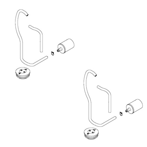 Husqvarna OEM FUEL HOSE ASSY 597967306 (2 Pack)