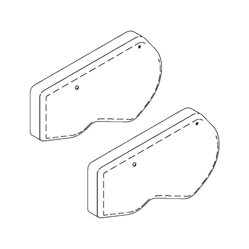 Husqvarna OEM GUARD.BELT.TILLER.ORANGE 532440709 (2 Pack)