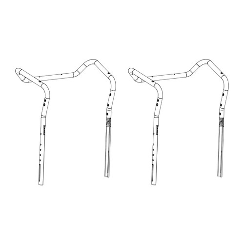 Husqvarna OEM HANDLE.UPPER.498 588160803 (2 Pack)
