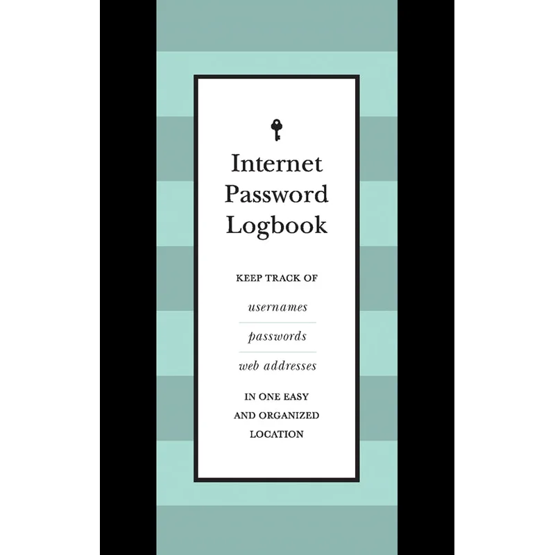 Internet Password Logbook (Black Leatherette)