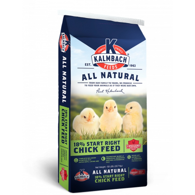 Kalmbach 18% Start Right Chick Feed (Non-Medicated)