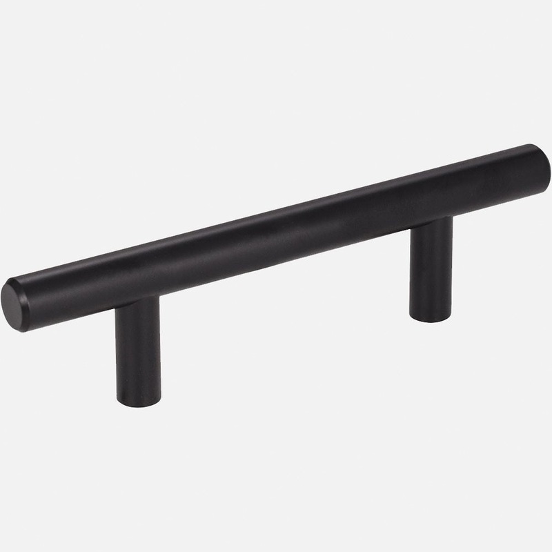 KASAWARE K2943MB-2 Bar Pull, 5-3/8 in L Handle, 1-3/8 in Projection, Steel, Matte Black