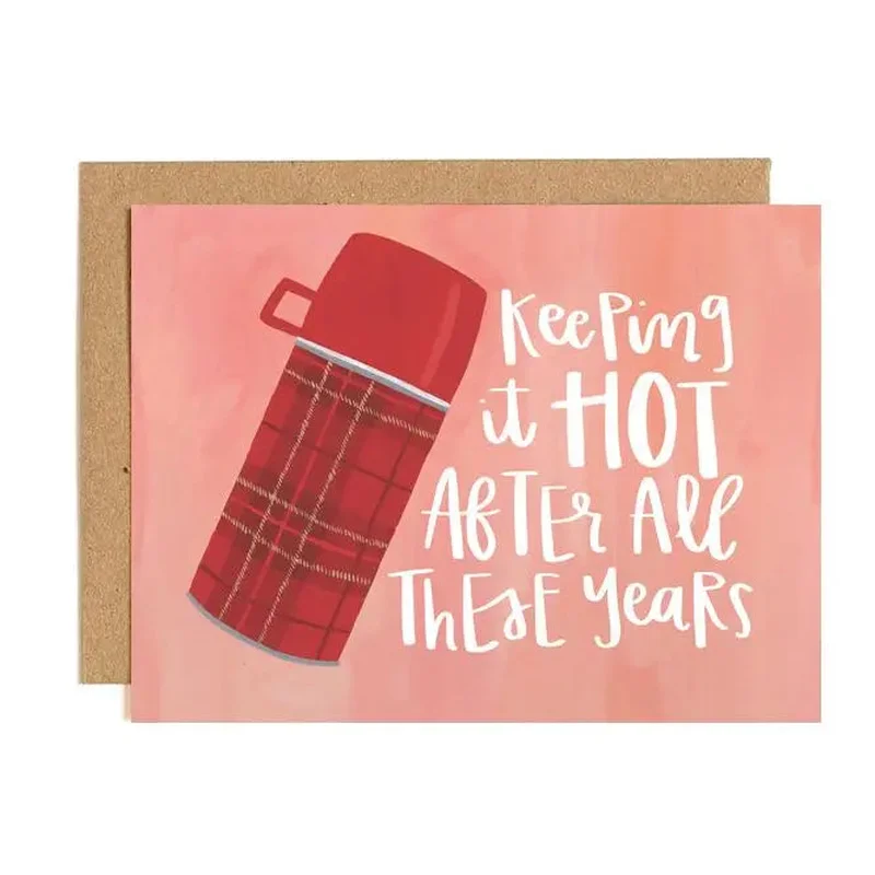 “Keeping It Hot” Thermos Valentine Greeting Card