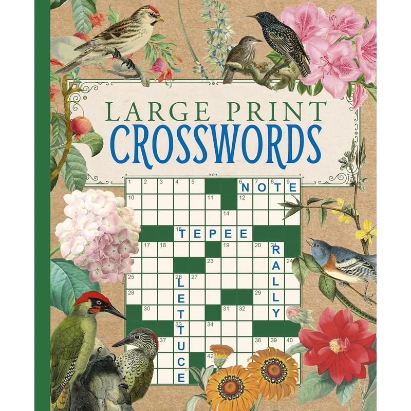 Large Print Crosswords by Eric Saunders