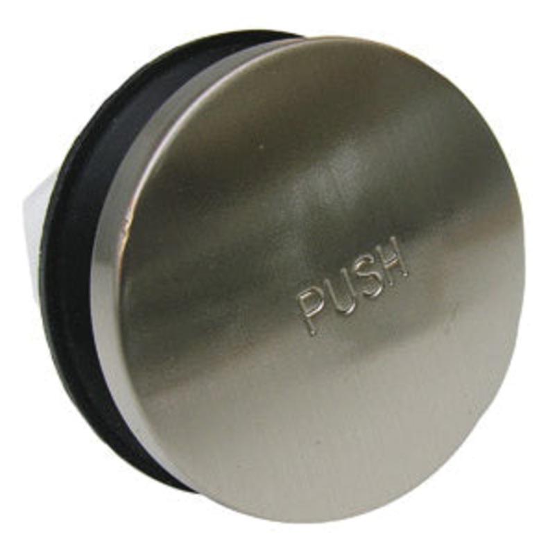 LASCO 31361SN Tip Toe Stopper, 5/16 in, Threaded, Satin Nickel