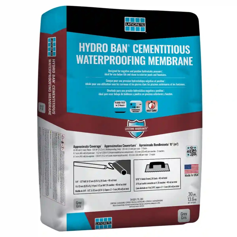 Laticrete Hydro Ban Cementitious Waterproofing Membrane (30 lbs)