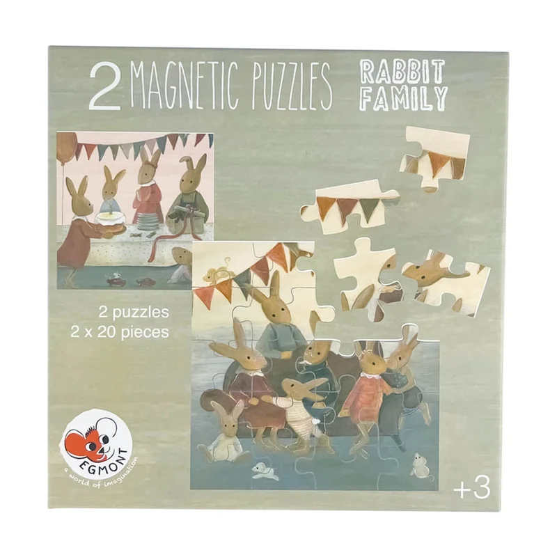 Magnetic Puzzle – Rabbit Family