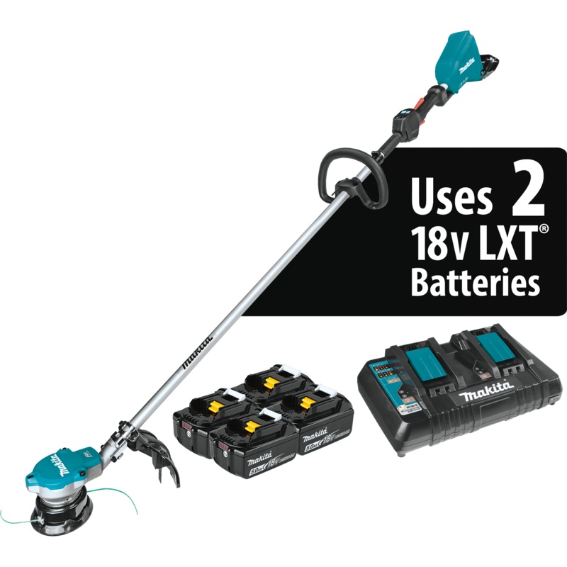 Makita 36V (18V X2) LXT Brushless String Trimmer Kit with 4 Batteries (5.0Ah)