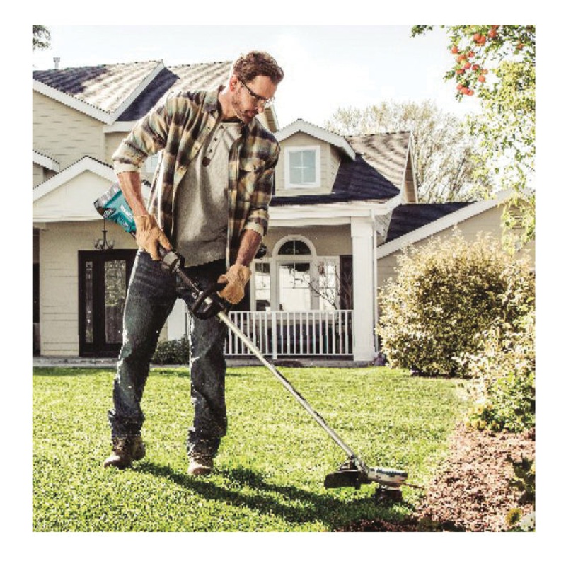 Makita LXT XRU15Z Brushless String Trimmer, 15 in W Cutting, 18 V, Lithium-Ion Battery, 5 Ah, 6500 rpm Speed