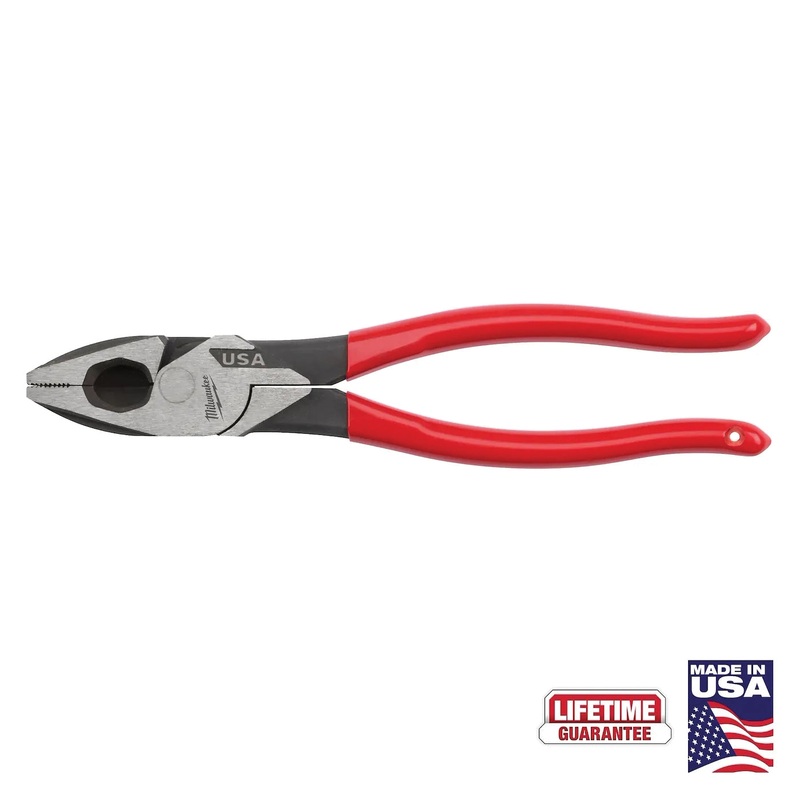Milwaukee MT500 Lineman’s Plier, 9 in OAL, Dipped Grip Handle