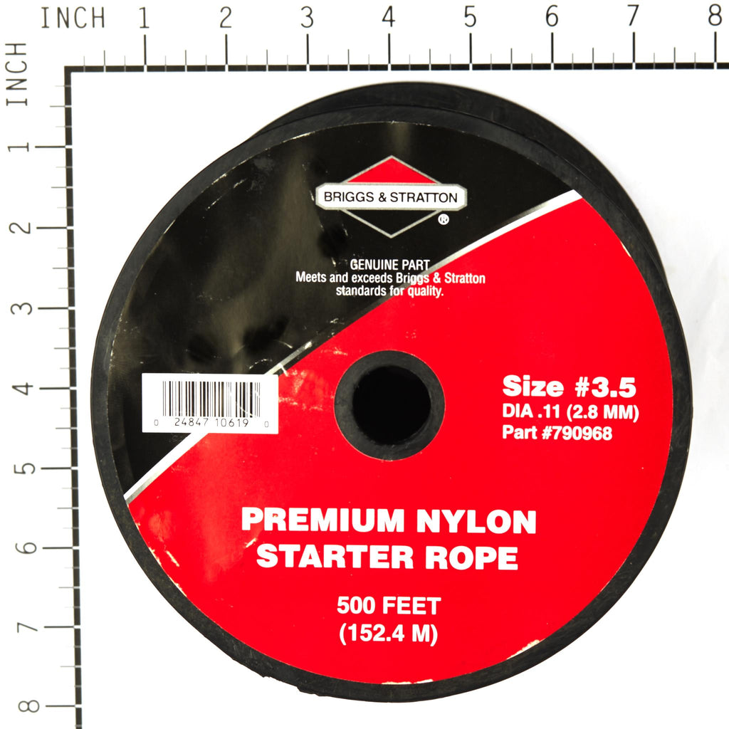 Briggs & Stratton - 790968 - #3-1/2 Recoil Starter Rope, 500 Foot Spool