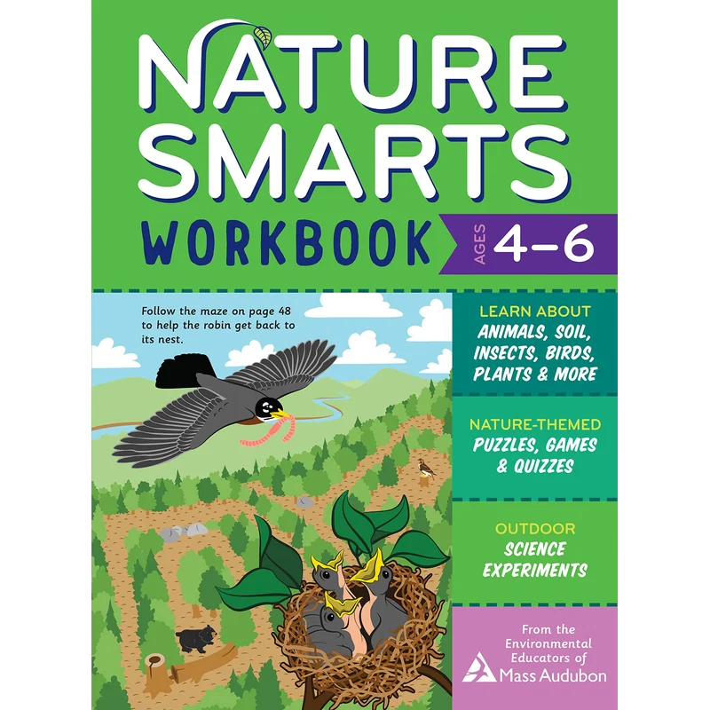Nature Smarts Workbook, Ages 4-6: Learn about Animals, Soil, Insects, Birds, Plants & More