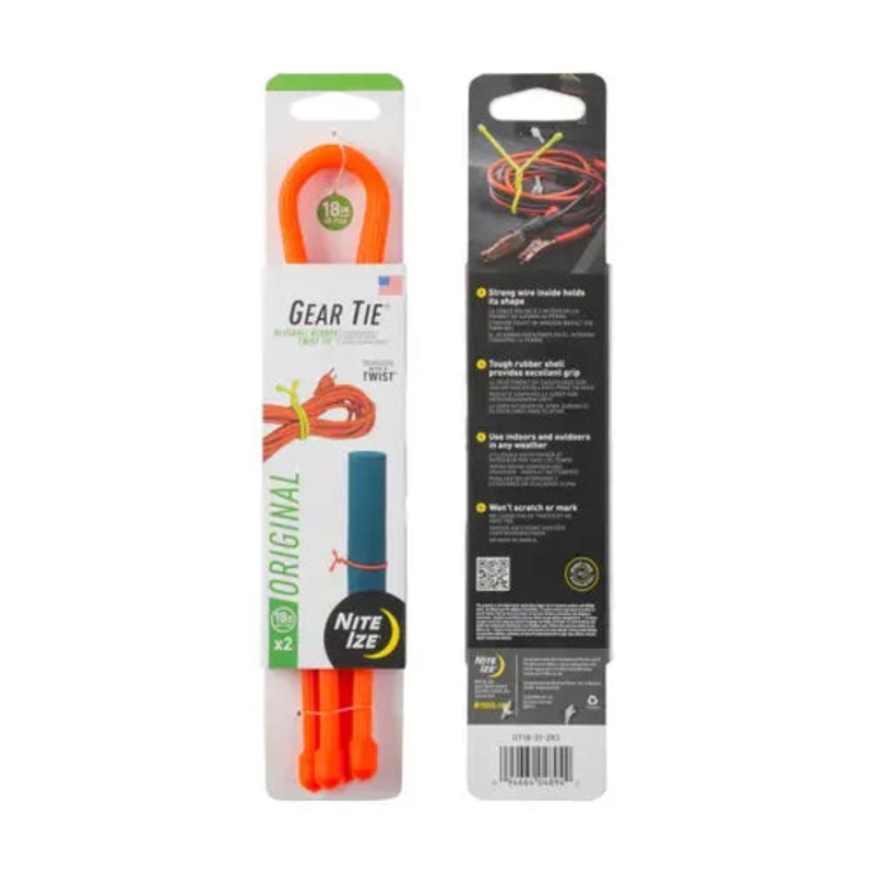 Nite Ize Gear Tie Original Reusable Rubber Twist Tie