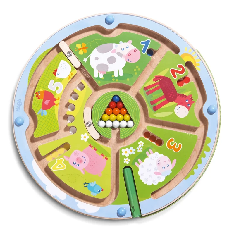 Number Maze Magnetic Game