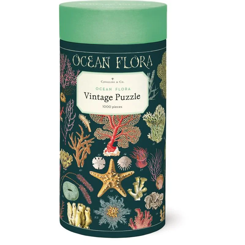 Ocean Flora 1,000 Piece Cavallini Puzzle